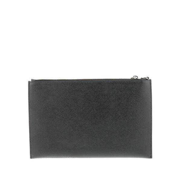 Prada Saffiano clutch bag Shoulder pouch Black A - Picture 3 of 6